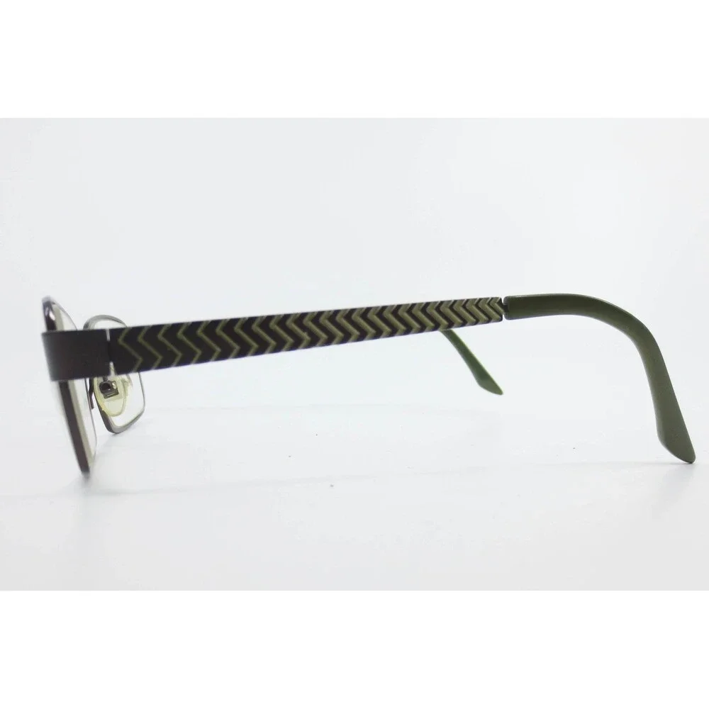Prodesign Denmark 1239 c.5021 Eyeglasses Burgundy Green Chevron Rectangular
